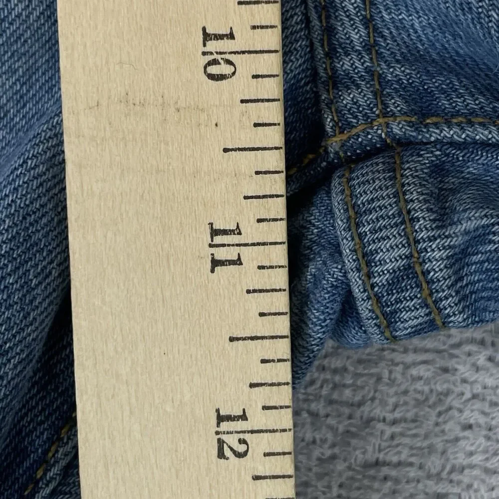 Levi's Premium 501 '90s Selvedge Jeans Women's W28 L32 Big E Destroyed Mid-Rise